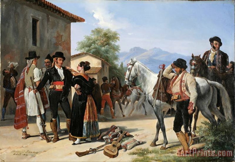 The Smugglers painting - Henri Pierre Leon Pharamond Blanchard The Smugglers Art Print