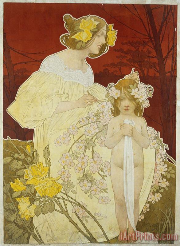 Henri Privat Livemont Palais De La Femme. Exposition De 1900 Art Print