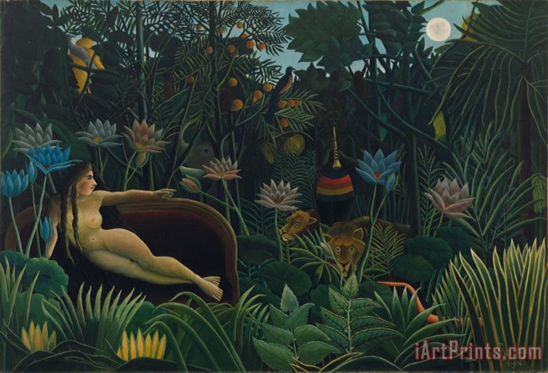 The Dream painting - Henri Rousseau The Dream Art Print