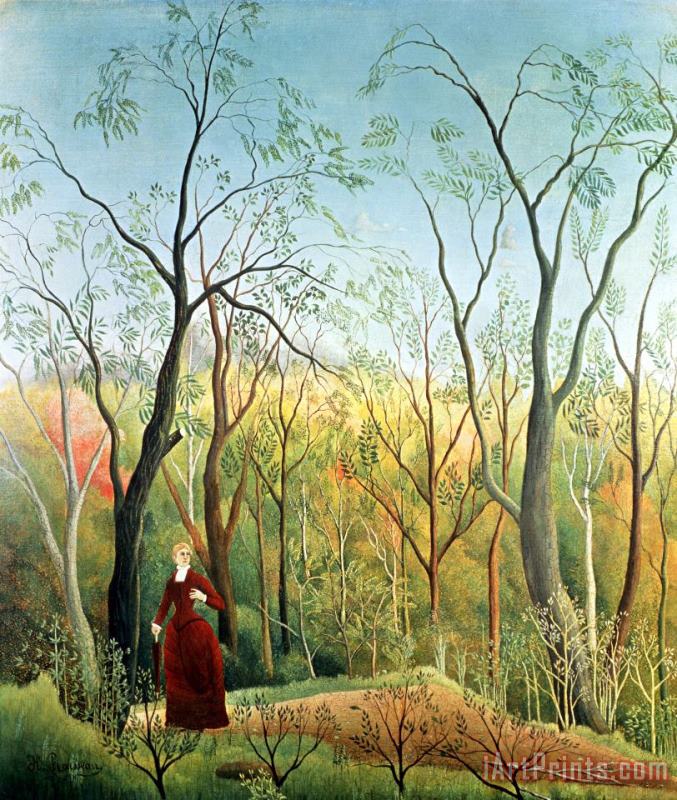 Henri Rousseau The Walk in the Forest Art Painting