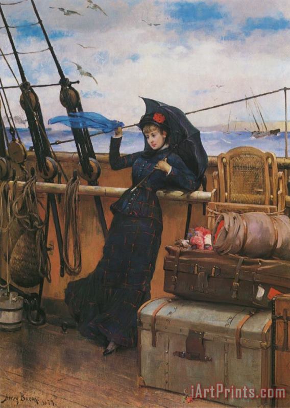 Henry Bacon The Departure Art Painting