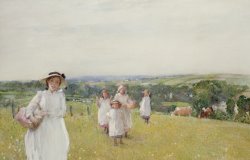 Henry Crockett The Picnic painting