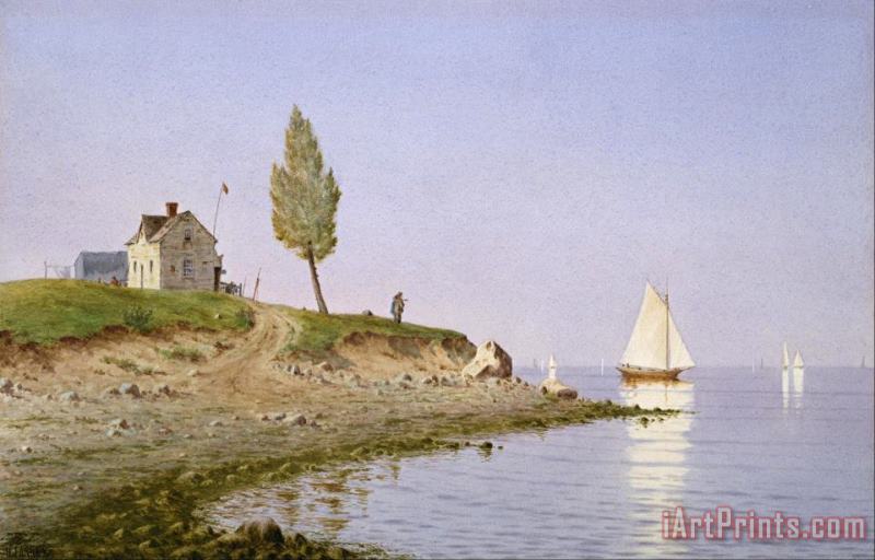 A Calm Afternoon, Long Island painting - Henry Farrer A Calm Afternoon, Long Island Art Print