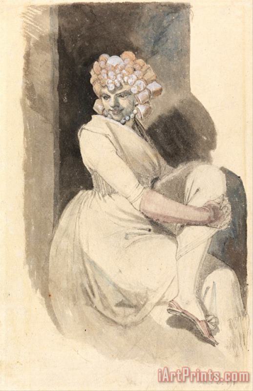 Henry Fuseli Study of a Seated Woman Art Print