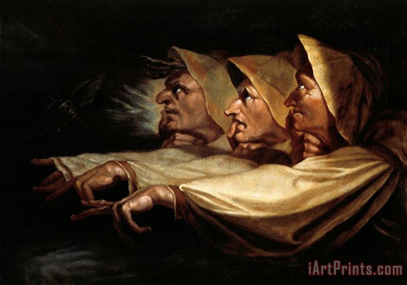 The Three Witches painting - Henry Fuseli The Three Witches Art Print