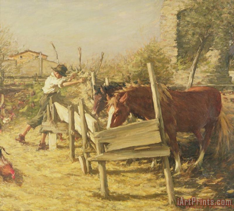 Henry Herbert La Thangue The Appian Way Art Painting