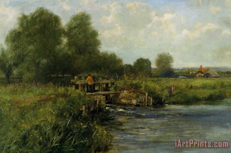 The River Thames at Pangbourne painting - Henry John Yeend King The River Thames at Pangbourne Art Print