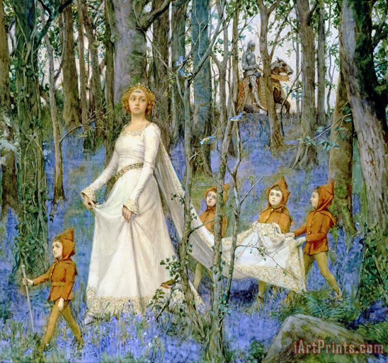 The Fairy Wood painting - Henry Meynell Rheam The Fairy Wood Art Print