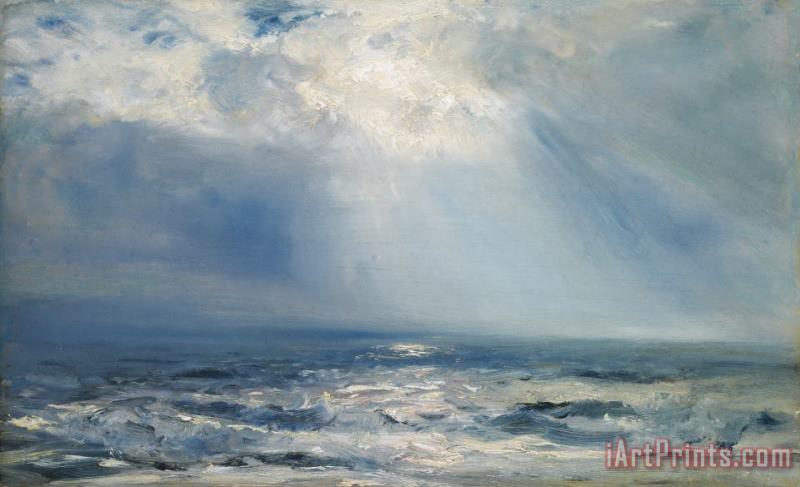 Henry Moore A Sunbeam over the Sea Art Painting