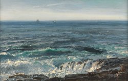 Henry Moore Seascape 1877 painting