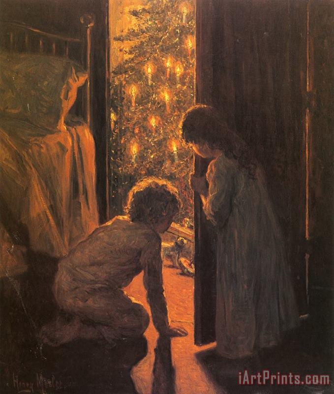 The Christmas Tree painting - Henry Mosler The Christmas Tree Art Print