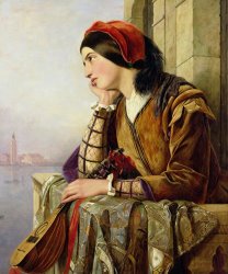 Henry Nelson O Neil Woman in Love painting