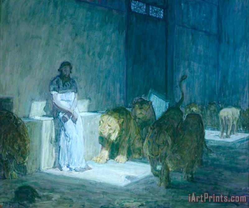 Daniel in The Lions' Den painting - Henry Ossawa Tanner Daniel in The Lions' Den Art Print