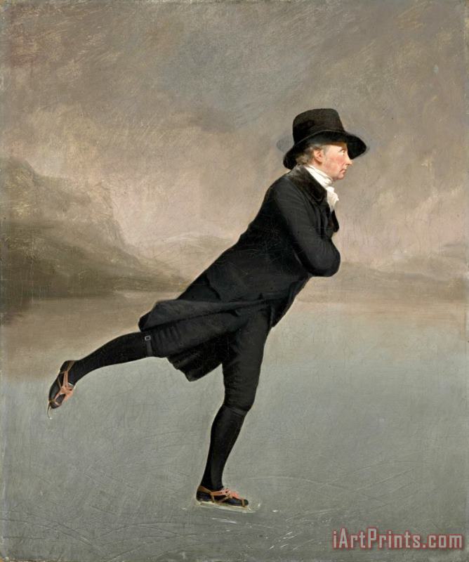 Reverend Dr Robert Walker (1755 1808) Skating on Duddingston Loch painting - Henry Raeburn Reverend Dr Robert Walker (1755 1808) Skating on Duddingston Loch Art Print
