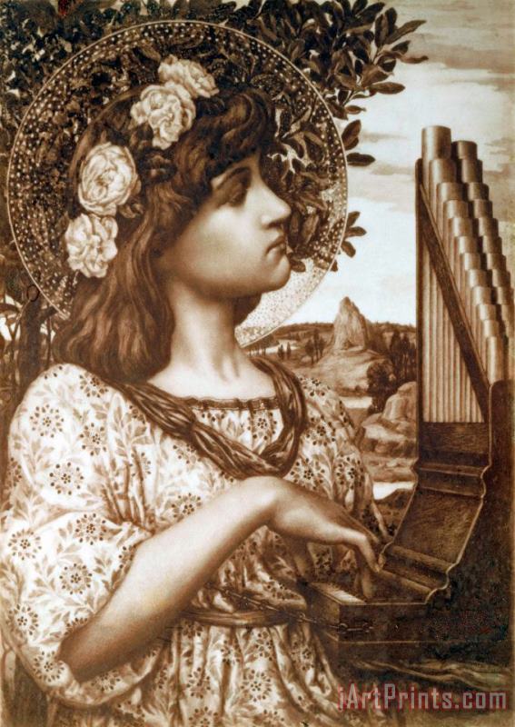 Saint Cecilia painting - Henry Ryland Saint Cecilia Art Print