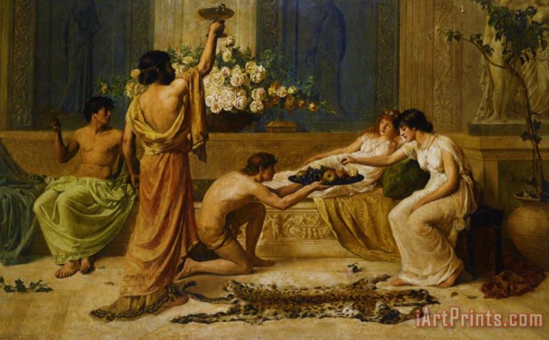 The Banquet painting - Henry Thomas Schafer The Banquet Art Print