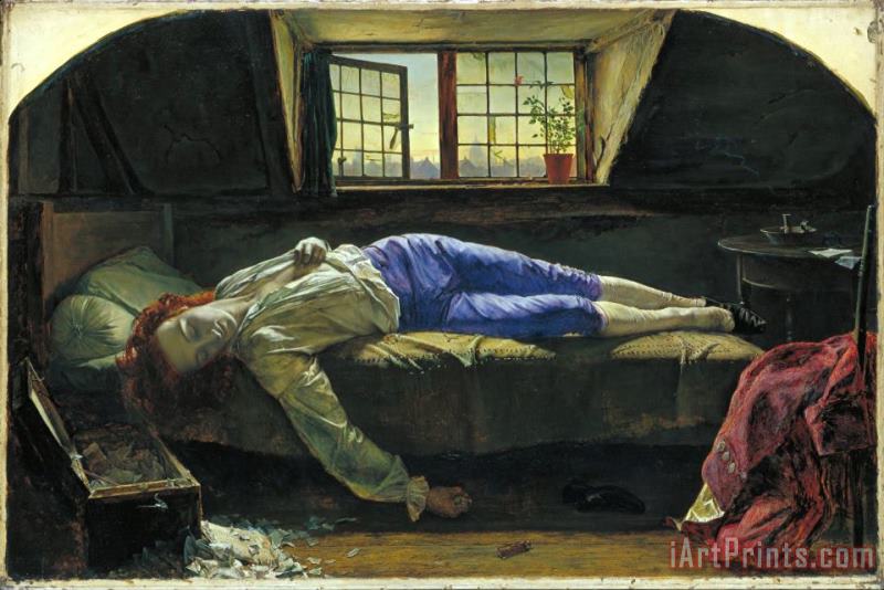 Chatterton painting - Henry Wallis Chatterton Art Print