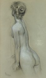 Herbert James Draper A Naiad in The Lament for Icarus