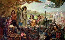 Herbert James Draper Lancelot and Guinevere
