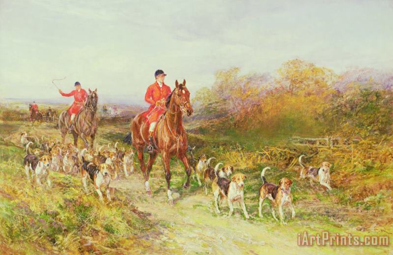 Heywood Hardy Hunting Scene Art Painting