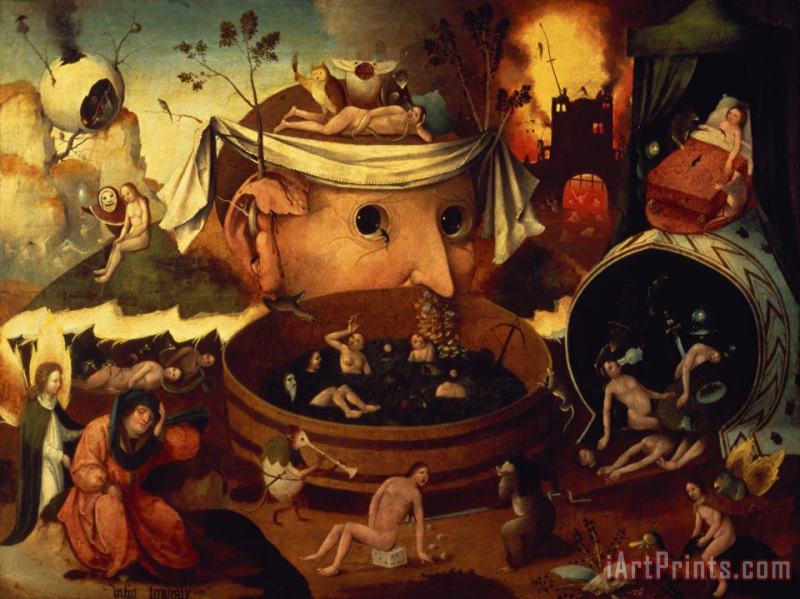 Tondals Vision painting - Hieronymus Bosch Tondals Vision Art Print