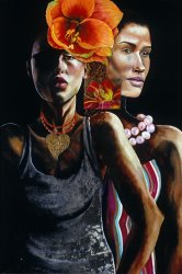 Hilary Dunne At The Club painting