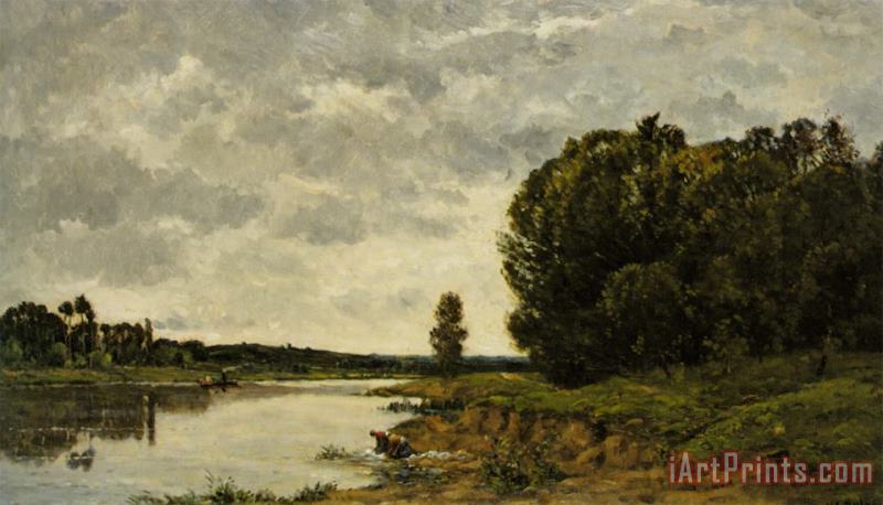 Hippolyte Camille Delpy Les Lavandieres Art Painting