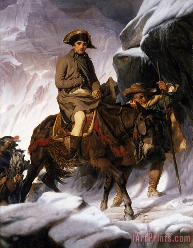 Hippolyte Delaroche Napoleon Crossing the Alps Art Painting