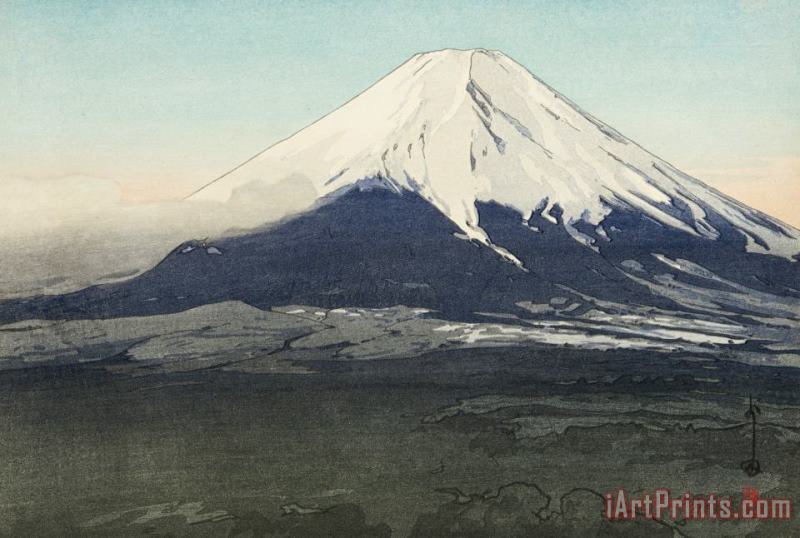 Fuji Mountain From Yoshida (yoshida Mura), From The Series Ten Views of Fuji (fuji Jikkei) painting - Hiroshi Yoshida Fuji Mountain From Yoshida (yoshida Mura), From The Series Ten Views of Fuji (fuji Jikkei) Art Print