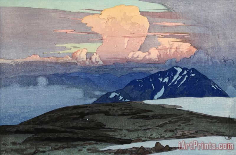 Hiroshi Yoshida Goshiki Plain (goshiki Hara), From The Series Japanese Alps, One of Twelve Subjects (nihon Arupusu Ju Ni Dai No Uchi) Art Painting