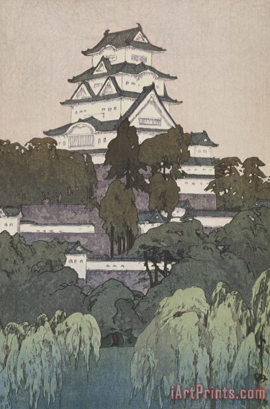Hiroshi Yoshida Himeji Castle, Morning (himeji Jo) Art Painting