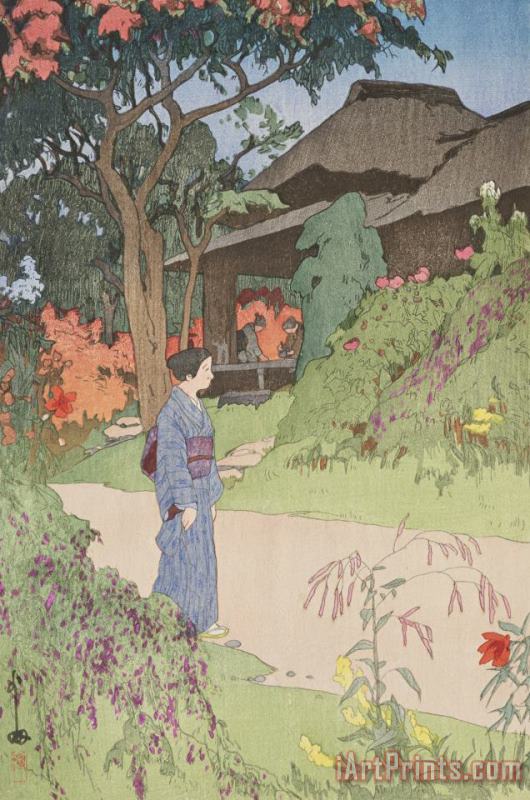 Hundred Flower Garden painting - Hiroshi Yoshida Hundred Flower Garden Art Print