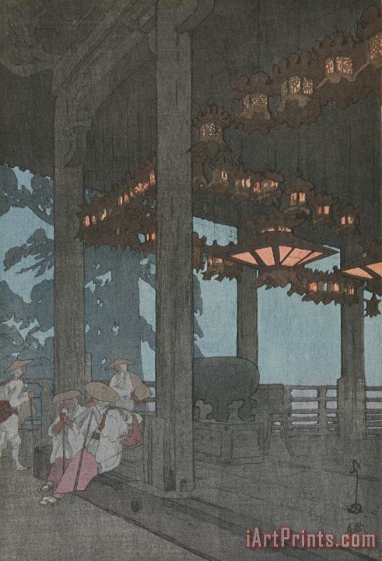 Nigatsu Temple (nigatsudo) painting - Hiroshi Yoshida Nigatsu Temple (nigatsudo) Art Print