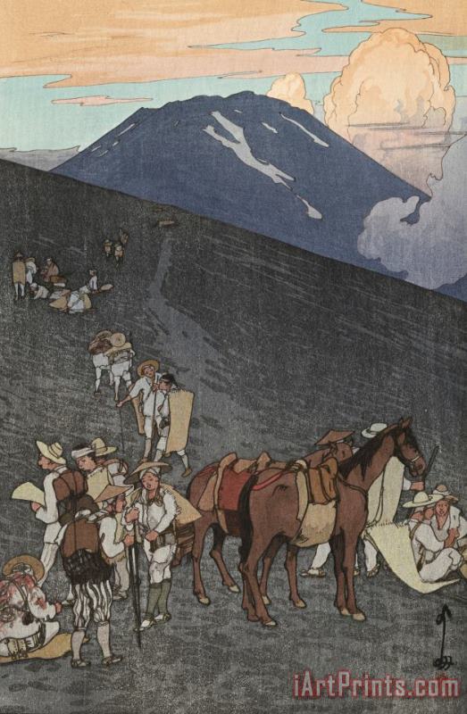 Hiroshi Yoshida Umagaeshi, From The Series Ten Views of Fuji (fuji Jikkei) Art Painting