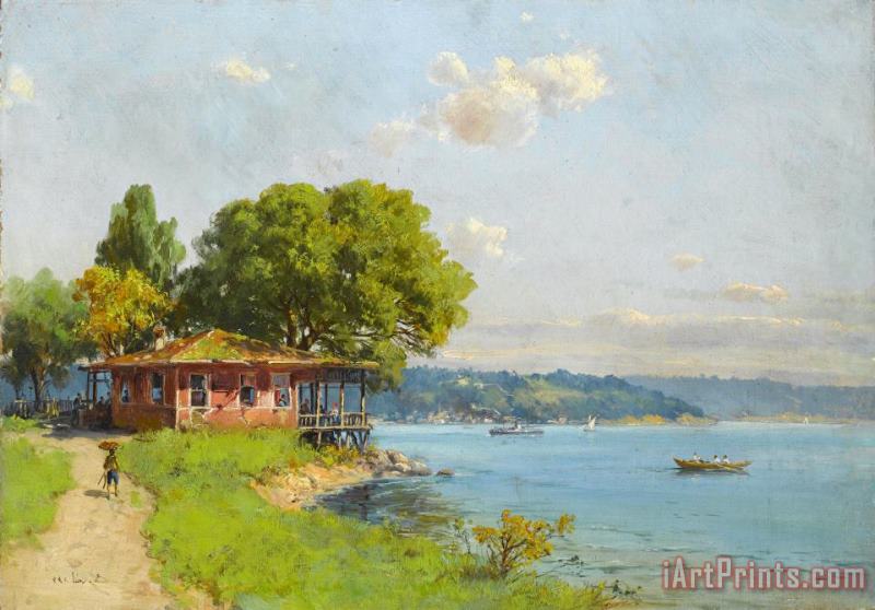 Istanbul , Istanbul painting - Hoca Ali Riza Istanbul , Istanbul Art Print