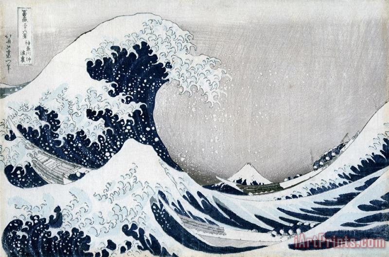 The Great Wave of Kanagawa painting - Hokusai The Great Wave of Kanagawa Art Print