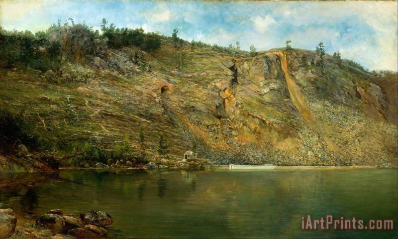 The Iron Mine, Port Henry, New York painting - Homer Dodge Martin The Iron Mine, Port Henry, New York Art Print