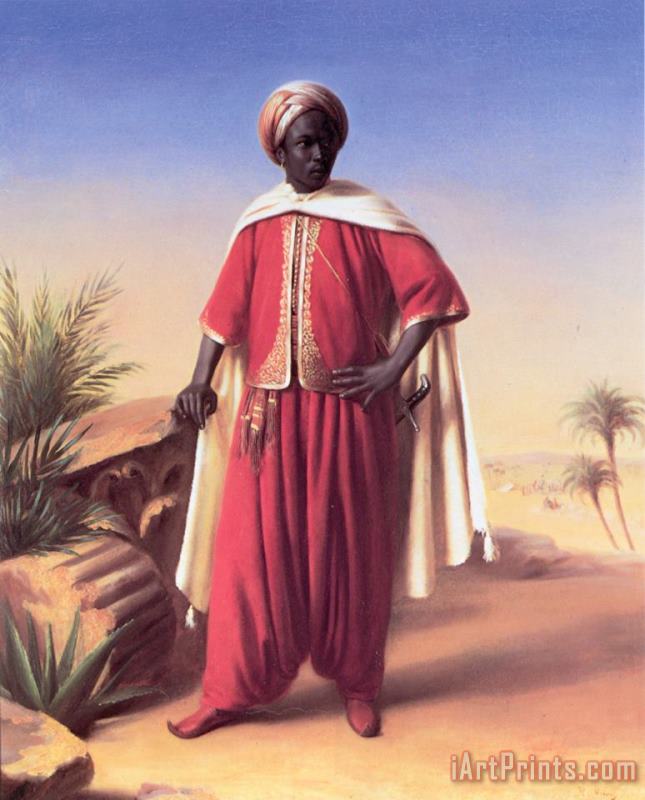 Portrait of an Arab painting - Horace Vernet Portrait of an Arab Art Print