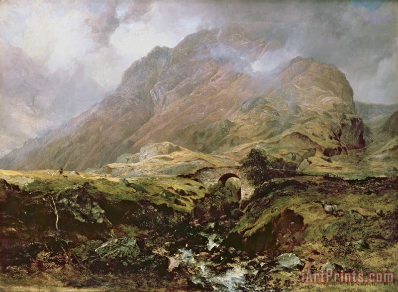 Glencoe painting - Horatio McCulloch Glencoe Art Print
