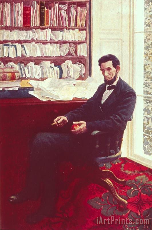 Howard Pyle Portrait of Abraham Lincoln Art Print