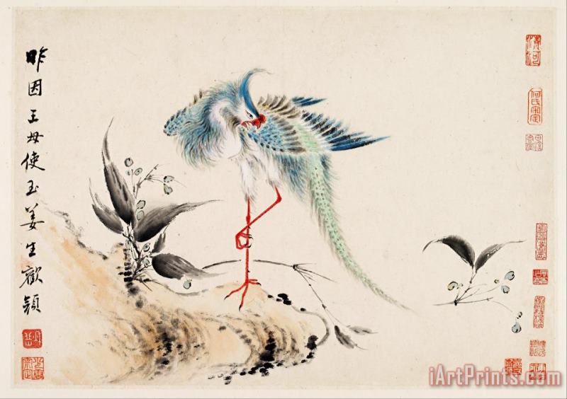 Birds And Flowers painting - Hua Yan Birds And Flowers Art Print