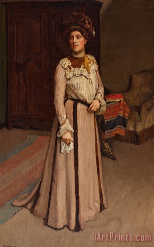 A Lady of Cleveland, U.s.a. painting - Hugh Ramsay A Lady of Cleveland, U.s.a. Art Print