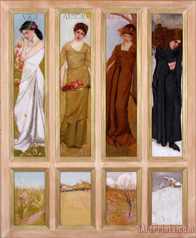The Four Seasons painting - Hugh Ramsay The Four Seasons Art Print