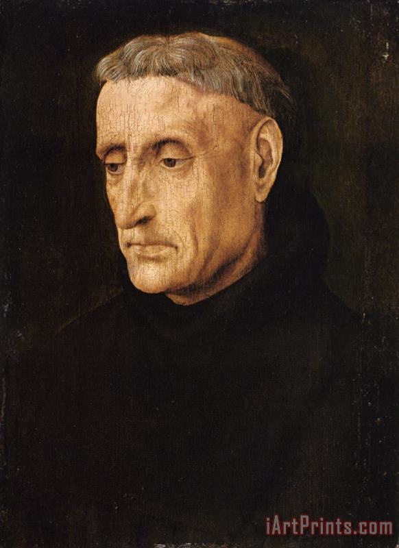 Hugo van der Goes Portrait of a Benedictine Monk Art Painting