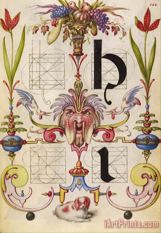 Hungarian Guide for Constructing The Letters H And I Art Painting