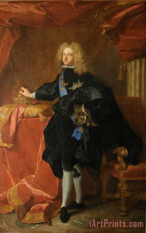 Philippe V, Roi D'espagne (1683 1746) painting - Hyacinthe Rigaud Philippe V, Roi D'espagne (1683 1746) Art Print