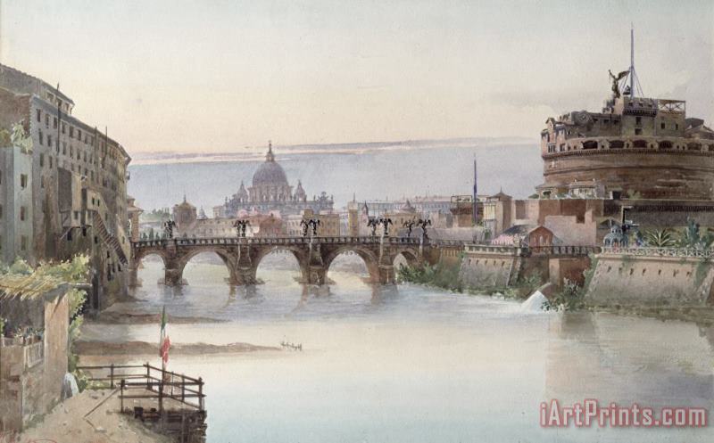 View of Rome painting - I Martin View of Rome Art Print