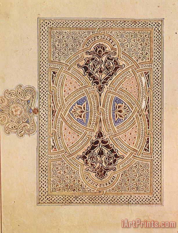 Illuminated Cover Of A Quran painting - Ibn Al Bawwab Illuminated Cover Of A Quran Art Print