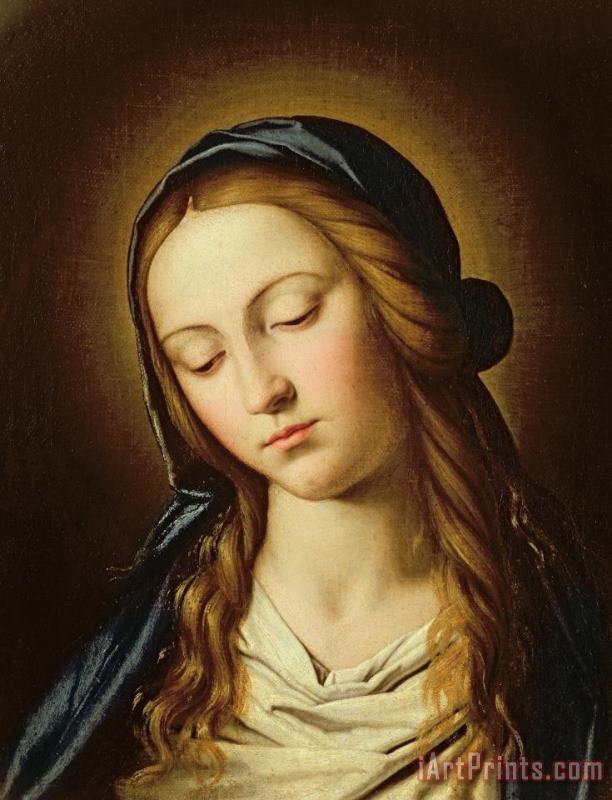 Il Sassoferrato Head of the Madonna Art Painting