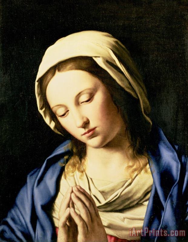 Madonna at Prayer painting - Il Sassoferrato Madonna at Prayer Art Print